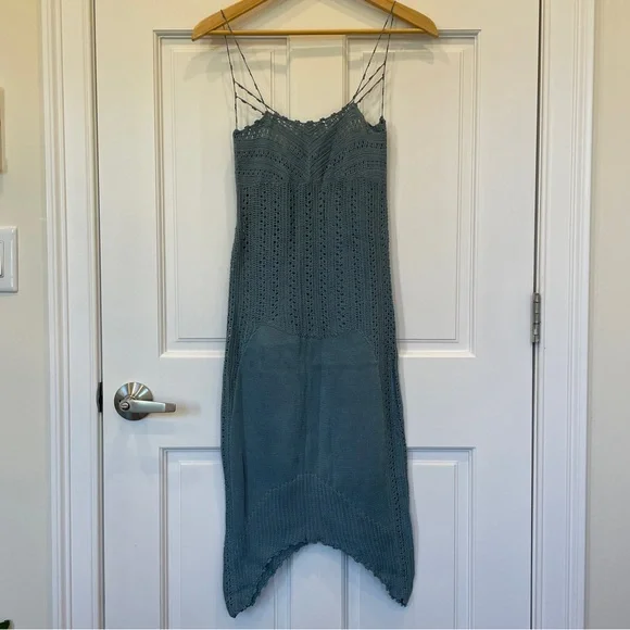 white christmas dresses Zimmermann Rhiannon Crochet Mini Dress in Cream Black main image 1